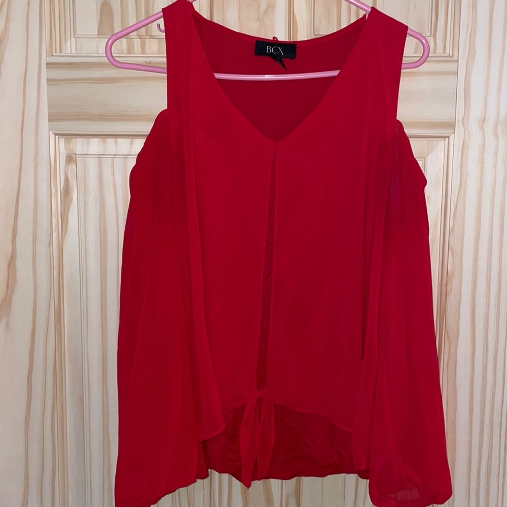Red blouse